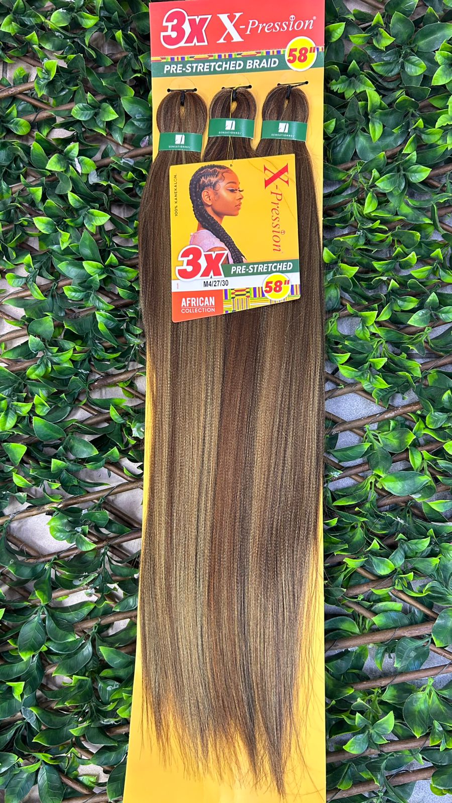 3X X-Pression Pre-Stretched Braid 58” M4/27/30